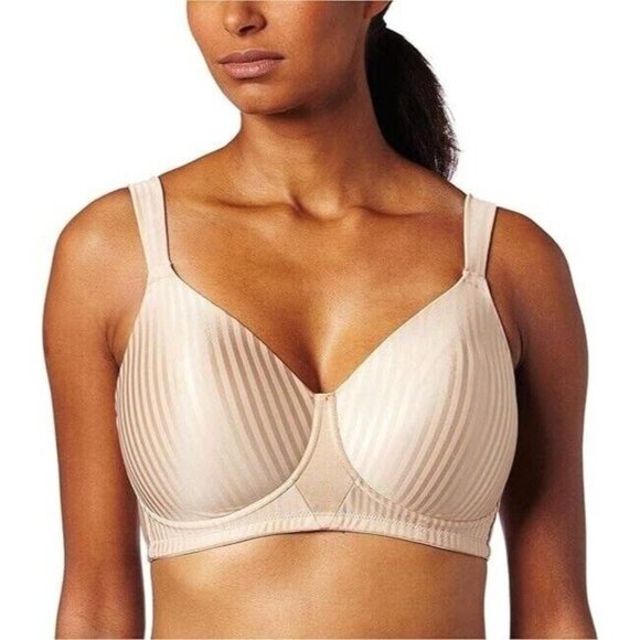 Playtex Womens Secrets All Over Smoothing Full Figure Wirefree Bra US4707 Sz 44C - Picture 1 of 8